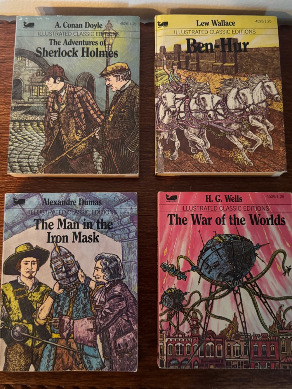Vintage Classic Paperback Book Lot - Illustrated Covers - Multicolor